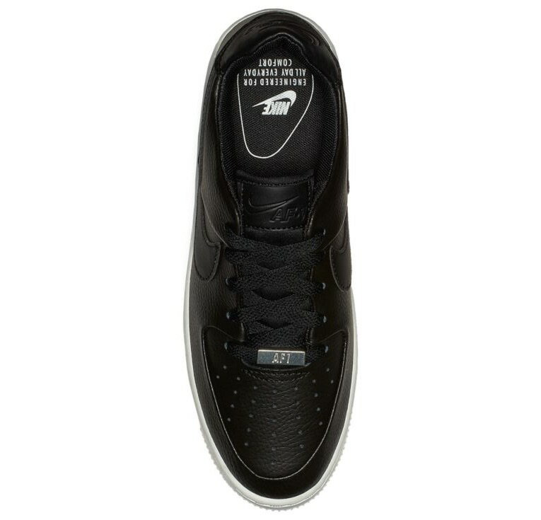 ナイキ レディース エアフォース1 サージ ロー Nike Air Force 1 Sage Low スニーカー Black/White