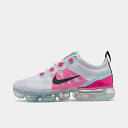 ナイキ レディース NIKE AIR VAPORMAX 2019 ランニングシューズ Football Grey/Obsidian/Pink Blast ベイパ...