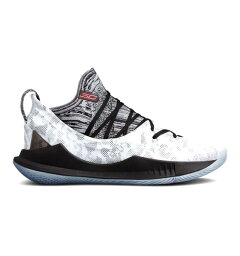 アンダーアーマー メンズ Under Armour Curry 5 V バッシュ White / Black カリー5 バスケットボール シューズ