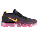 ナイキ レディース ヴェイパーマックス2 Nike Air VaporMax Flyknit 2 ランニングシューズ Gridiron/Laser Orange...