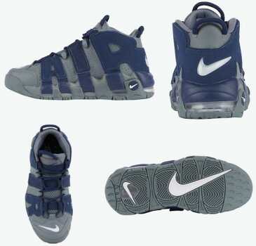 ナイキ キッズ/レディース モアアップテンポ Nike Air More Uptempo '96 スニーカー モアテン Cool Grey/White/Midnight Navy