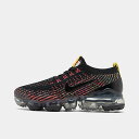 ナイキ レディース ヴェイパーマックス3 Nike Air Vapormax Flyknit 3 ランニングシューズ Black/Black/Blue Fury/Sonic Yellow