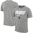 iCL Y Detroit Tigers Nike Authentic Collection Velocity Team Issue Performance T-Shirt TVc  Gray