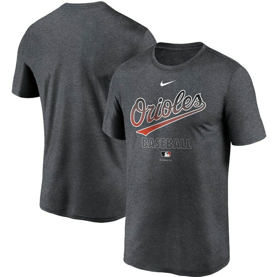ナイキ メンズ Tシャツ Baltimore Orioles Nike Authentic Collection Legend Performance T-Shirt 半袖 Charcoal