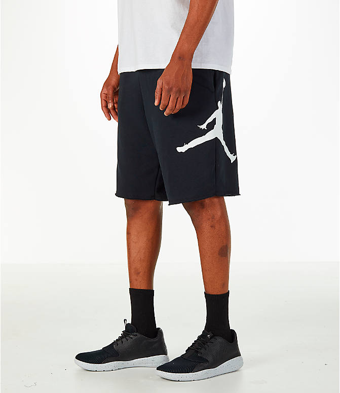 ジョーダン メンズ Jordan Sportswear Air Jumpman Fleece Shorts ショーツ ハーフパンツ Black/White ナイキ NIKE