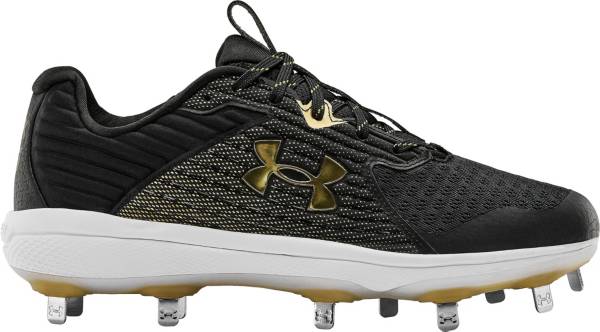 アンダーアーマー メンズ ベースボールシューズ Under Armour Yard Metal Baseball Shoes 野球 スパイク BLACK/GOLD