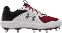 A_[A[}[ Y x[X{[V[Y Under Armour Yard Metal Baseball Shoes 싅 XpCN RED/BLACK