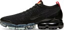 ナイキ メンズ ヴェイパーマックス Nike Air VaporMax Flyknit 3 ランニングシューズ BLACK/IGLOO/FLASH CRIMSON