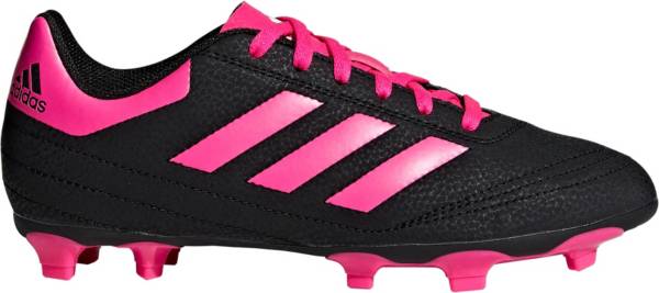 アディダス キッズ/ジュニア サッカーシューズ adidas Goletto VI FG スパイク BLACK/PINKバーゲン サッカー 用品 セール