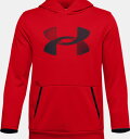 アンダーアーマー ボーイズ/キッズ パーカー Under Armour Fleece Big Logo Hoodie フーディ Red / Black