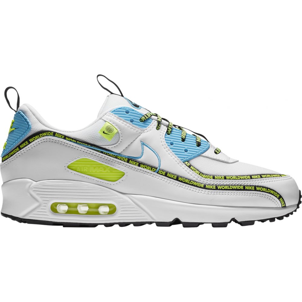 ナイキ メンズ エアマックス90 Nike Air Max 90 スニーカー White/Blue Fury/Black