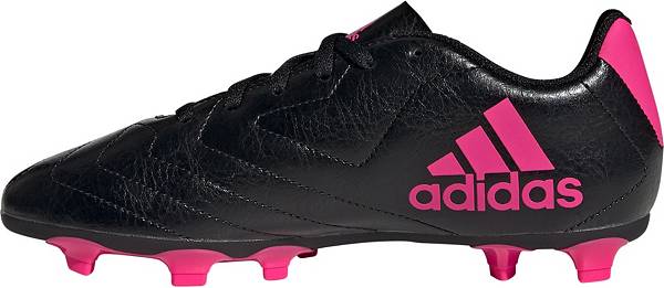 アディダス キッズ/ジュニア サッカーシューズ adidas Goletto VII FG スパイク BLACK/PINKバーゲン サッカー 用品 セール