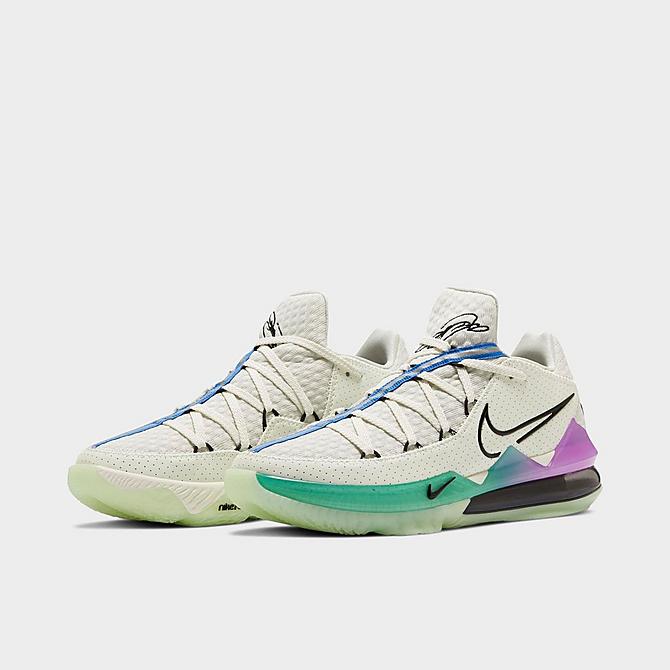 ナイキ メンズ レブロン17 Nike LeBron 17 Low バッシュ Spruce Aura/Racer Blue/Sail/Black