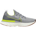 iCL Y Xj[J[ Nike React Infinity Run Flyknit jOV[Y Particle Grey/Volt/Wolf Grey/Sail