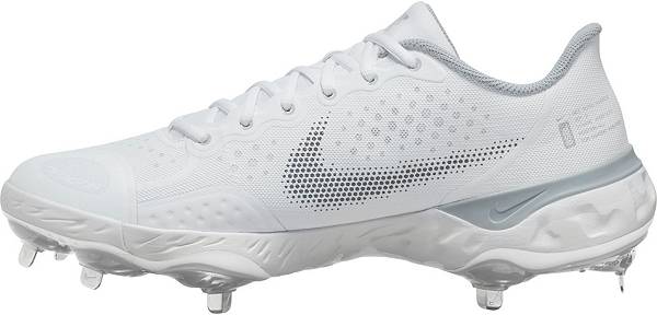 ナイキ メンズ ベースボールシューズ Nike Alpha Huarache Elite 3 Low Metal 野球 スパイク WHITE/GREY