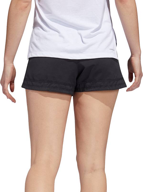 アディダス レディース ショーツ adidas Pacer 3Stripe Heather Woven Shorts フィ...