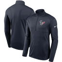 ナイキ メンズ ジャケット Houston Texans Nike Fan Gear Element Performance Half-Zip Pullover Jacket - Navy