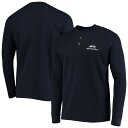 メンズ Tシャツ 長袖 ロンT Seattle Seahawks Maverick Thermal Henley Long Sleeve T-Shirt - College Navy