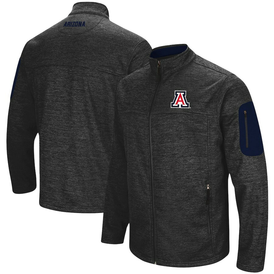 メンズ ジャケット "Arizona Wildcats" Colosseum Anchor Full-Zip Jacket - Heathered Charcoal