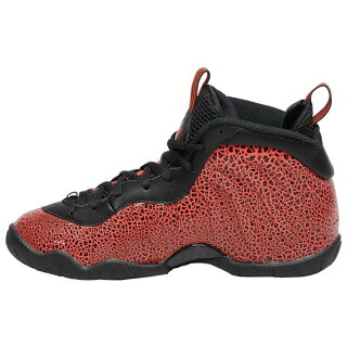 ナイキ キッズ/レディース リトルポジットワン Nike Little Posite One バッシュ Crimson/Black/Orange