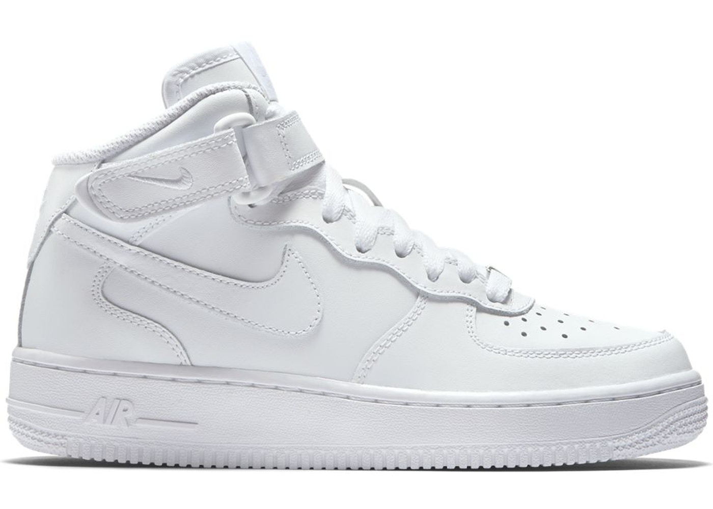 ナイキ キッズ/レディース エアフォース1 Nike Air Force 1 Mid スニーカー White/White