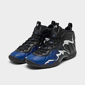 ナイキ キッズ/レディース リトルポジット Nike Little Posite One GS バッシュ ミニバス Black/Game Royal/White