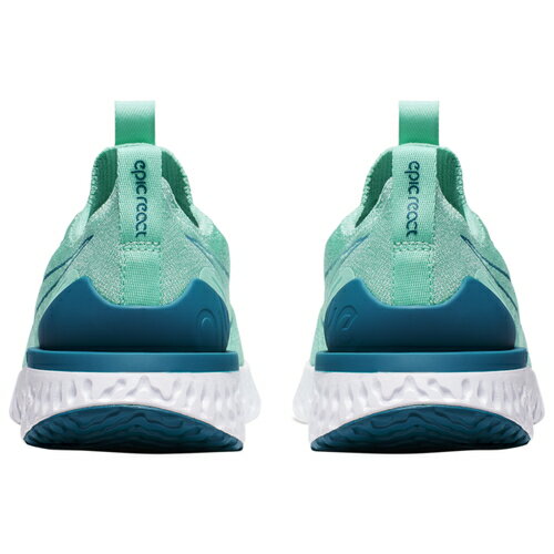 ナイキ キッズ スニーカー Nike Epic Phantom React Flyknit ランニングシューズ Hyper Turq/White/Green Abyss