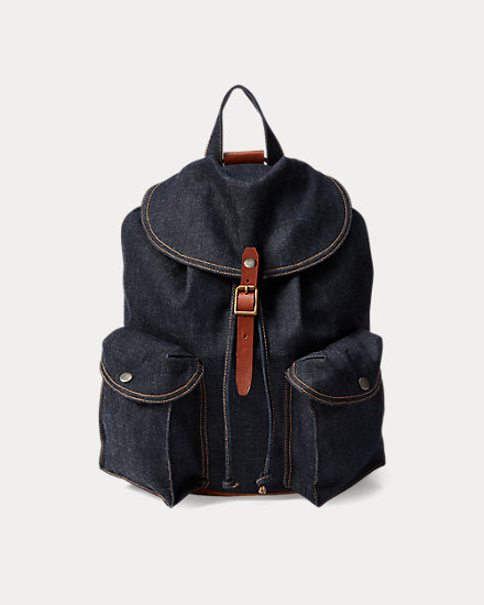 ダブルアールエル メンズ RRL Ralph Lauren Denim Rucksack リュックサック True Indigo