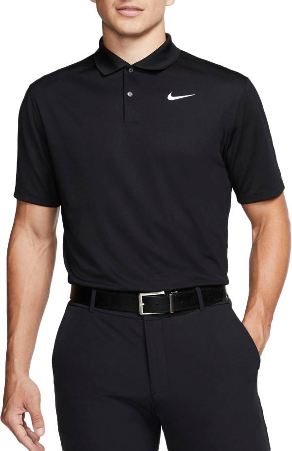 ナイキ ゴルフウェア（メンズ） ナイキ メンズ ゴルフウェア Nike Dri-FIT Victory Golf Polo ポロシャツ 半袖 BLACK