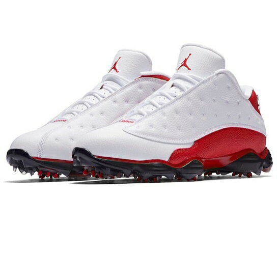 ジョーダン メンズ 28.5cm ゴルフシューズ Jordan 13 Retro Golf Cleat - White Red