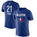 Y TVc Joel Embiid Jordan Brand 2020 NBA All-Star Game Name & Number Player T-Shirt - Blue