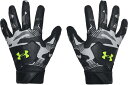 アンダーアーマー キッズ バッティンググローブ Under Armor Youth Clean Up 21 Culture Batting Gloves - Black Camo