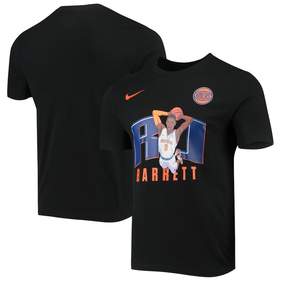 ナイキ メンズ Tシャツ RJ Barrett "New York Knicks" Nike Hero Performance T-Shirt - Black