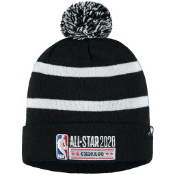 メンズ ニット帽 47 2020 NBA All-Star Game Cuff Pom Knit Hat - Black