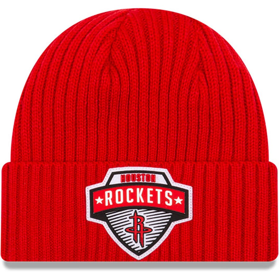 ニューエラ メンズ ニット帽 "Houston Rockets" New Era 2020 Tip-Off Cuffed Knit Hat - Red