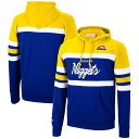 ミッチェル&ネス メンズ パーカー "Denver Nuggets" Mitchell & Ness Head Coach Pullover Hoodie - Gold/Royal