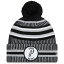 ニューエラ メンズ ニット帽 "San Antonio Spurs" New Era Team Sport Cuffed Knit Hat with Pom - Black