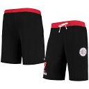 メンズ ハーフパンツ Kawhi Leonard "LA Clippers" Name & Number Shorts - Black