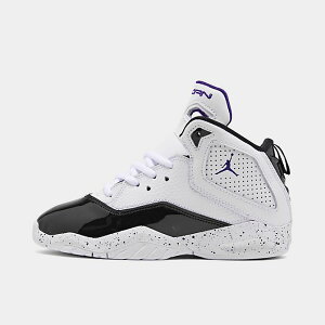 ジョーダン キッズ/ジュニア バッシュ Jordan B'Loyal PS スニーカー White/Court Purple/Black ミニバス