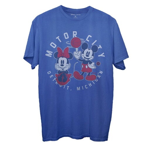 メンズ Tシャツ "Detroit Pistons" Junk Food Disney Mickey & Minnie 2020/21 City Edition T-Shirt - Royal メンズ Tシャツ "Detroit Pistons" Junk Food Disney Mickey & Minnie 2020/21 City Edition T-Shirt - Royal