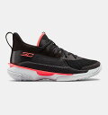アンダーアーマー キッズ/レディース カリー7 Under Armour Curry 7 GS バッシュ Black / Pitch Gray