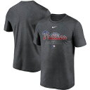 iCL Y Philadelphia Phillies Nike Authentic Collection Legend Performance T-Shirt TVc  Charcoal