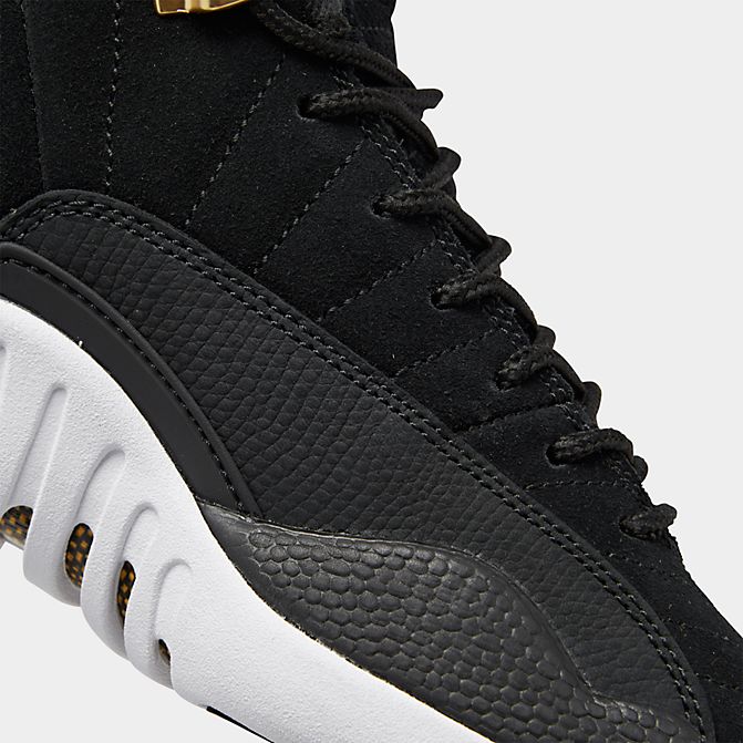 ���硼���� ���å� ��ȥ�12 �Хå��� Air Jordan Retro 12 GS - Black/Black/White/Taxi