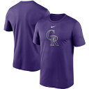 iCL Y TVc Colorado Rockies Nike Team Large Logo Legend Performance T-Shirt  Purple