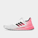 アディダス メンズ ウルトラブースト 20 adidas Ultra Boost 20 ランニングシューズ Cloud White/Core Black/Signal Pink 1