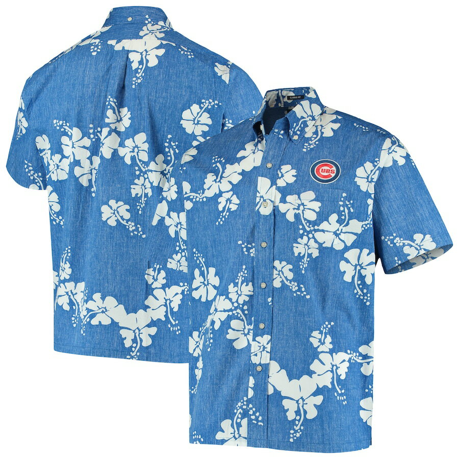 メンズ シャツ "Chicago Cubs" Reyn Spooner 50th State Button-Down Shirt ??EHeathered Royal