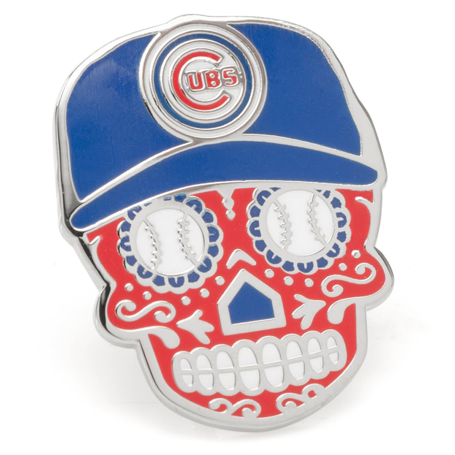 ラペルピン "Chicago Cubs" Sugar Skull Lapel Pin - Royal