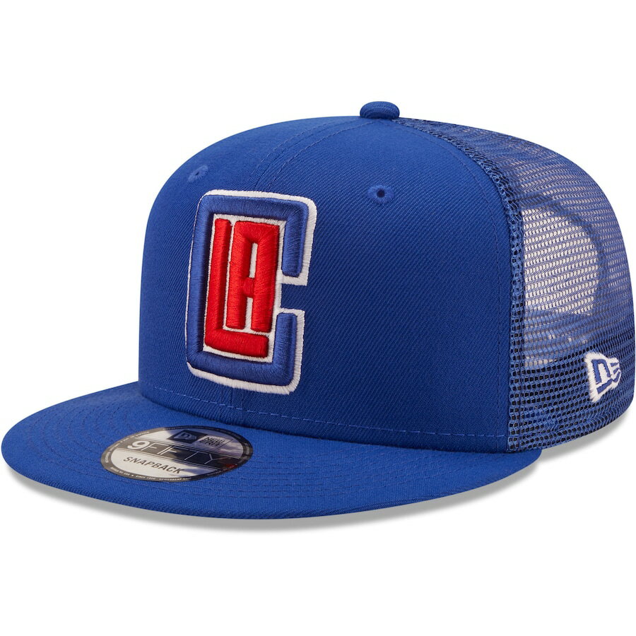 ニューエラ メンズ キャップ "LA Clippers" New Era Classic Trucker 9FIFTY Snapback Hat ? Blue