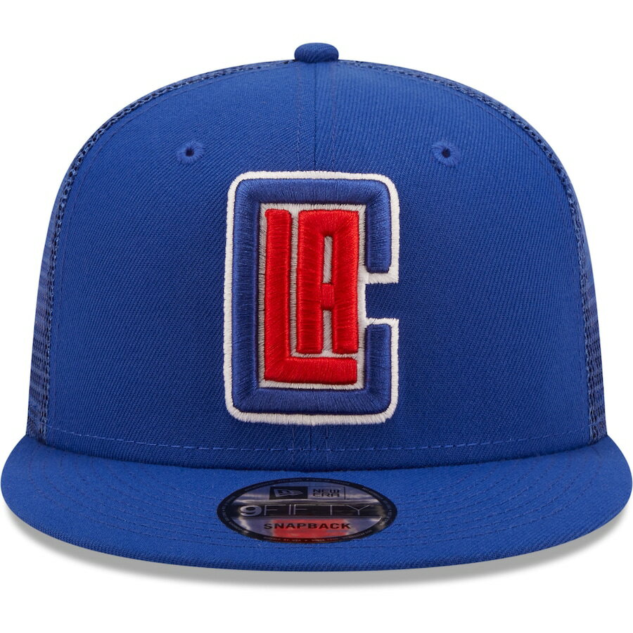 ニューエラ メンズ キャップ "LA Clippers" New Era Classic Trucker 9FIFTY Snapback Hat ? Blue