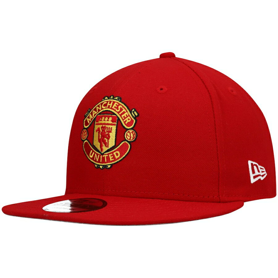 ニューエラ メンズ キャップ Manchester United New Era 9FORTY Adjustable Snapback Hat - Red